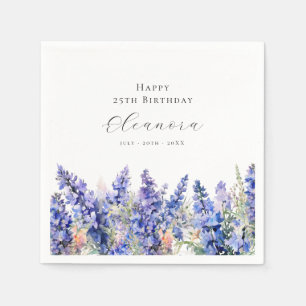 25e Verjaardag Juli Geboortebloem Larkspur Custom Servet