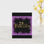 25e verjaardag kaart (Gele Bloem)