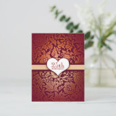 25e verjaardag kaart (Staand voorkant)