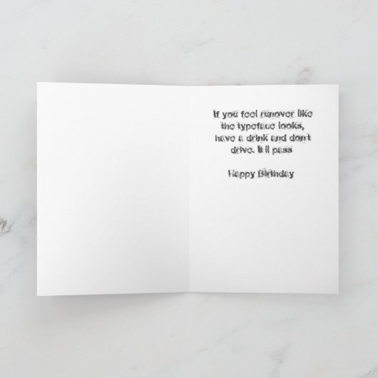 25e verjaardag-Kaart Kaart (Binnen)