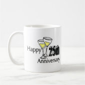 25e verjaardag koffiemok (Links)