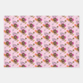 25e verjaardag Leopard Tiger Animal Print ballonne Inpakpapier Vel (Voorkant 2)