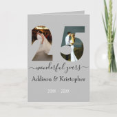 25e verjaardag Love Forever-fotosjabloon Kaart (Voorkant)