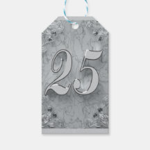 25e Verjaardag of Jubileum Regal Silver Marble