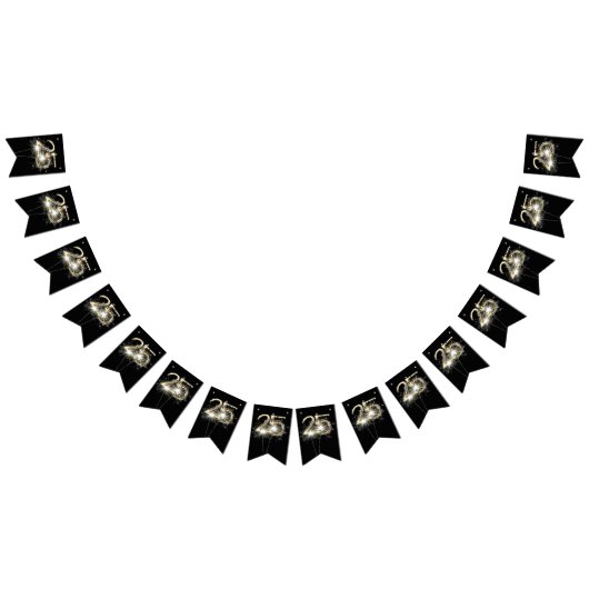 25e verjaardag of partij bij het Jubileum Vlaggetjes (Alle)