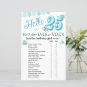 25e verjaardag ooit of nooit (Staand voorkant)