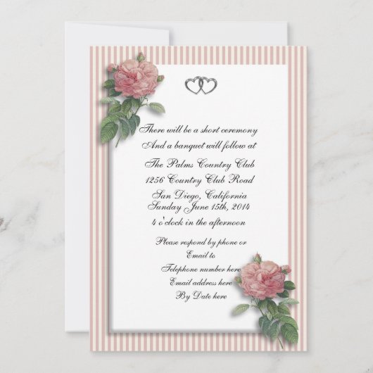 25e verjaardag  rozen kaart (Achterkant)