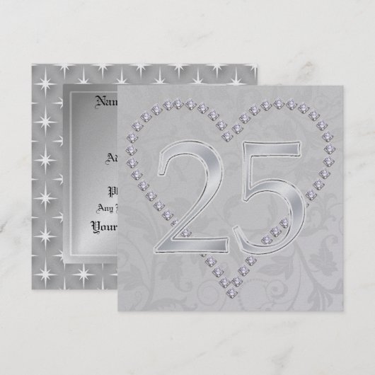 25e verjaardag - SRF Kaart (Voorkant / Achterkant)