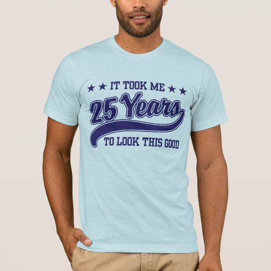 25e verjaardag t-shirt (Voorkant)