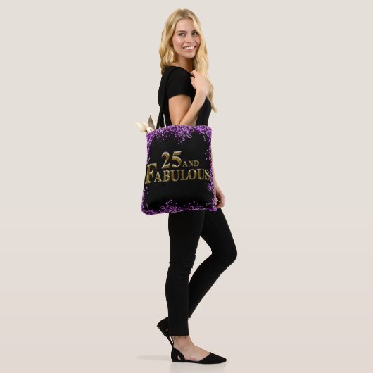 25e verjaardag tote bag (Op model)