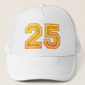 25e verjaardag Trucker Hat Pet (Voorkant)