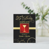 25e verjaardag Uitnodigingen van de Verzekeringspa (Staand voorkant)