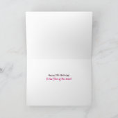 25e verjaardag uw foto's en tekst kaart (Binnen)