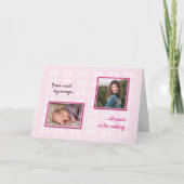 25e verjaardag uw foto's en tekst kaart (Voorkant)