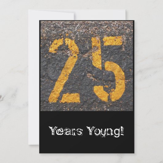 25e verjaardag van de uitnodiging (Voorkant)