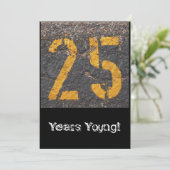 25e verjaardag van de uitnodiging (Staand voorkant)