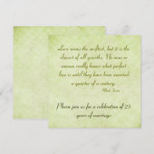 25e verjaardag van het citaat van Mark Twain Kaart (Voorkant / Achterkant)