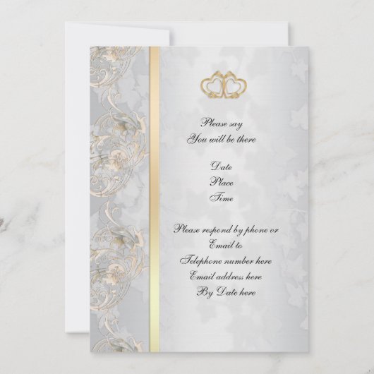 25e verjaardag van ouderschapsuitnodiging kaart (Achterkant)