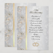 25e verjaardag van ouderschapsuitnodiging kaart (Voorkant / Achterkant)