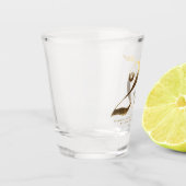 25e Verjaardag Zilver Bruiloft Jubileum Shot Glas (Links)