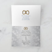 25e verjaardagsfeest uitnodiging hydrangea's blauw (Binnen)