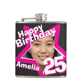 25e verjaardagsster foto's, hiphlask heupfles