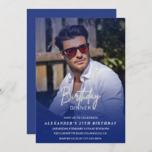 25e verjaardagsuitnodiging Verjaardagsdiner Foto M Kaart