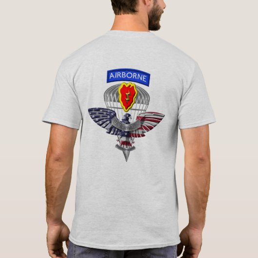 25e Veteraan voor de infanteriedivisie (Airborne) T-shirt (Achterkant)