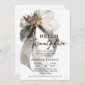 25e vijfentwintig verjaardagsfeest vrouwen kaart (Voorkant / Achterkant)