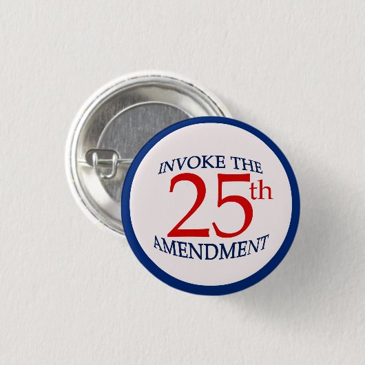 25e vijfentwintigste wijziging Politieke Button (Voorkant /achterkant)