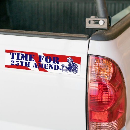 25e wijziging Trump Donald President 25e wijziging Bumpersticker (Op Truck)