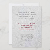 25e zilver en bourgogne Jubileum Save The Date (Achterkant)