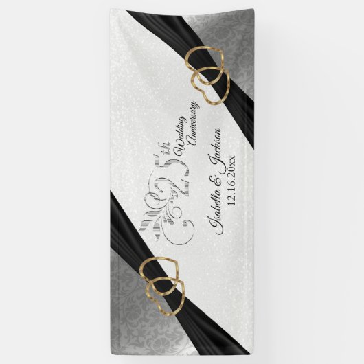 25e Zilver Jubileum / Dagen Spandoek (Verticaal)