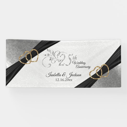 25e Zilver Jubileum / Dagen Spandoek (Horizontaal)