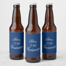 25e Zilver Jubileum Logo Bier Etiket