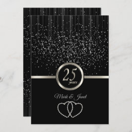 25e Zilver Jubileum Starlights Kaart