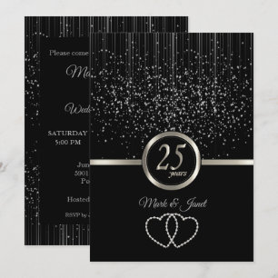 25e Zilver Jubileum Starlights Kaart