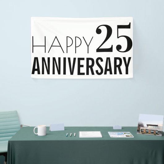 25e Zilverbruiloft Jubileum Partij   Spandoek (Beurs)