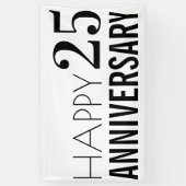 25e Zilverbruiloft Jubileum Partij   Spandoek (Verticaal)