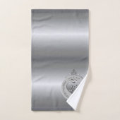 25e zilveren bruiloft Jubileum Bad Handdoek (Handdoek)