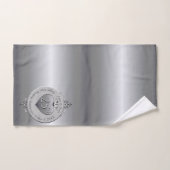 25e zilveren bruiloft Jubileum Bad Handdoek (Handdoek)