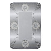 25e zilveren bruiloft Jubileum badmat (Voorkant Verticaal)