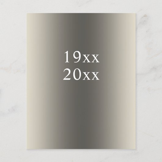 25e Zilveren Bruiloft Jubileum Bloemenuitnodiging (Achterkant)