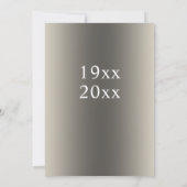 25e Zilveren Bruiloft Jubileum Bloemenuitnodiging Kaart (Achterkant)