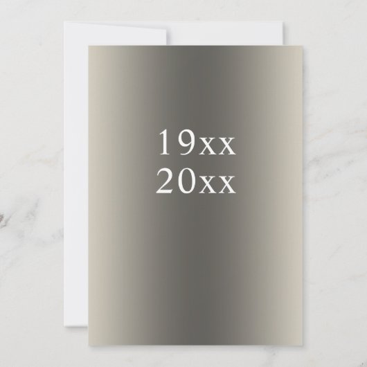 25e Zilveren Bruiloft Jubileum Bloemenuitnodiging Kaart (Achterkant)