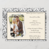 25e Zilveren Bruiloft Jubileum Feest Kaart (Voorkant / Achterkant)