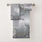 25e zilveren bruiloft Jubileum handdoek (Insitu)