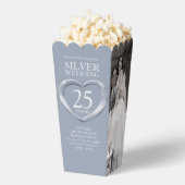 25e zilveren bruiloft jubileum hart bedankdoosjes (Popped)