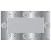 25e Zilveren Bruiloft Jubileum Tafelkleed (Voorkant (Horizontaal))