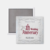 25e Zilveren en Bourgondië-jubileum Magneet (Voorkant / Achterkant)